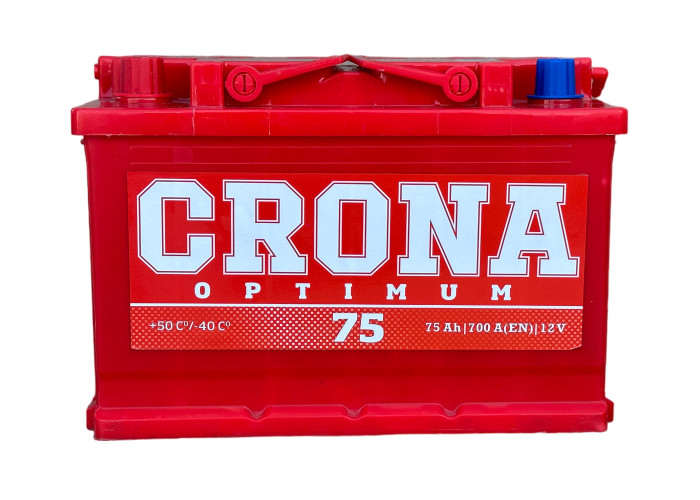 Акумулятор автомобільний 75Ah CRONA (+/-) EN700
