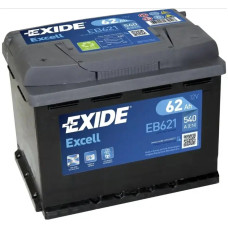 АКБ EXIDE EXCELL  62Ah (+/-) (540EN) (д242*ш175*в190) , EB621