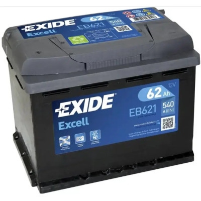 АКБ EXIDE  62Ah (+/-) EXCELL EN540 242х175х190 EB621