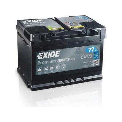 АКБ EXIDE  77Ah (-/+) PREMIUM EN760 278х175х190 EA770