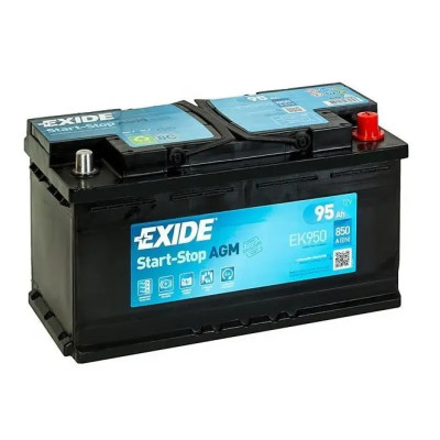 АКБ EXIDE  95Ah (-/+) START-STOP AGM EN850 353х175х190 EK950