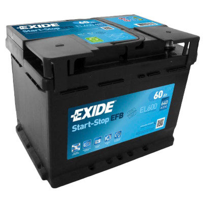 АКБ EXIDE  60Ah (-/+) START-STOP EFB EN640 242х175х190 EL600