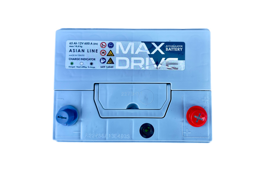 АКБ   65Ah  MAX DRIVE ASIA SMF (-/+)  EN600 D23 230х173х220