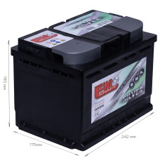 АКБ   60Ah EUROKRAFT  SILVER (-/+) EN560  242x175x190