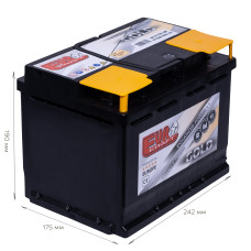 АКБ   65Ah EUROKRAFT GOLD (-/+) EN640  242x175x190