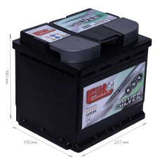 АКБ   50Ah EUROKRAFT  SILVER (+/-) EN420  207x175x190