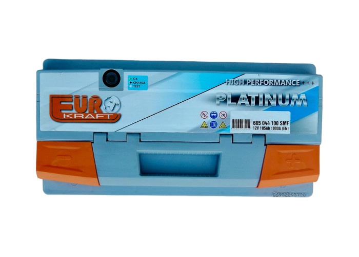 Акумулятор автомобільний 105Ah EUROKRAFT PLATINUM (-/+) EN1000