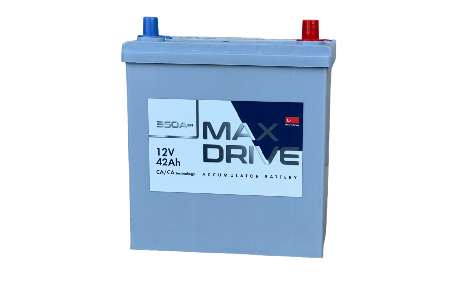 АКБ   42Ah  MAX DRIVE ASIA SMF (-/+)  EN350 B19 186х129х220