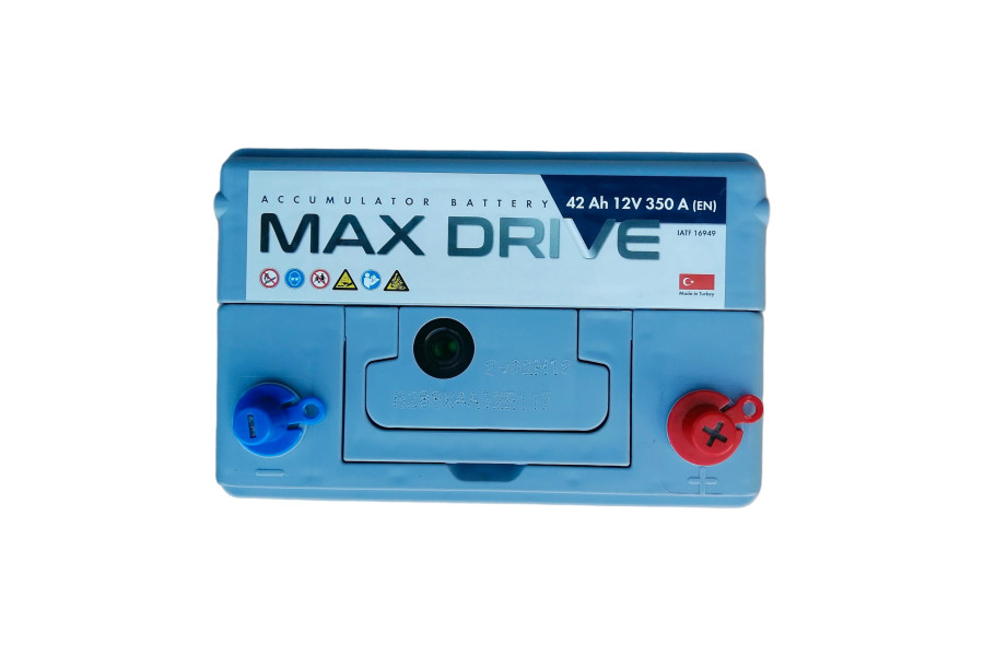АКБ   42Ah  MAX DRIVE ASIA SMF (-/+)  EN350 B19 186х129х220