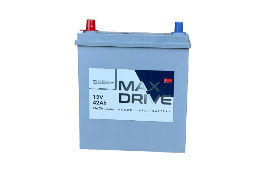 АКБ   42Ah  MAX DRIVE ASIA SMF (+/-)  EN350 B19 186х129х220