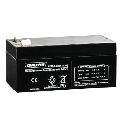 АКБ   3.5Ah LP12 AGM Grom (гермет) 12V (135*67*55)