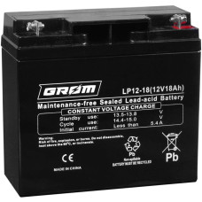 АКБ  18Ah LP12 AGM Grom (гермет) 12V (181*77*167)