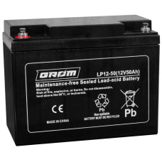 АКБ  50Ah LP12 AGM Grom (гермет) 12V (225*135*227)