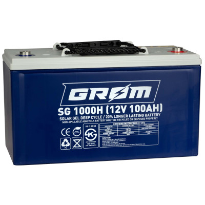 АКБ 100Ah SG1000H HYBRID GEL Grom (Корея, гермет) 12V (370*175*220)