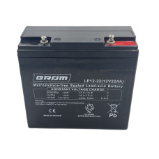 АКБ  22Ah LP12 AGM Grom (гермет) 12V (181*76*167)