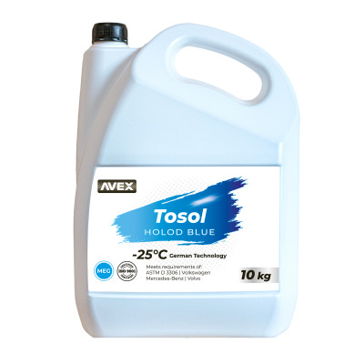 Тосол AVEX Holod Blue MEG, -25 °C кан. 10кг/9,4л