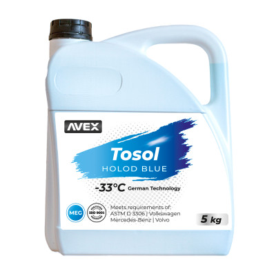 Тосол AVEX Holod Blue MEG, -33 °C кан. 5кг/4,7л