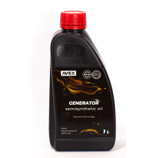 Олива моторна AVEX GENERATOR 10W30 S Synth, API SL/CF, JASO MA 2, кан. 1л