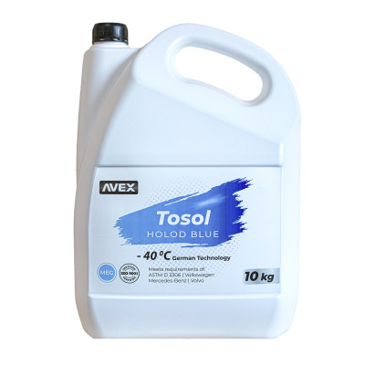Тосол AVEX Holod Blue MEG, -40 °C кан. 10кг/9,4л