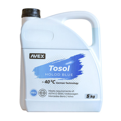 Тосол AVEX Holod Blue MEG, -40 °C кан. 5кг/4,7л