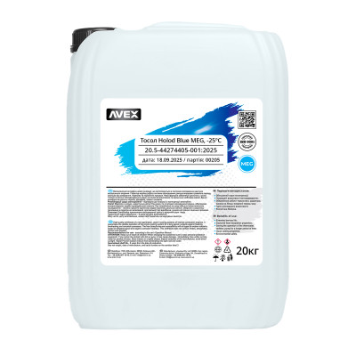 Тосол AVEX Holod Blue MEG, -25 °C кан. 20кг/18.8л