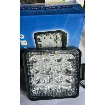 Фара LED квадратна 48W, 16 ламп, широкий промінь 10/30V 6000K (MD)