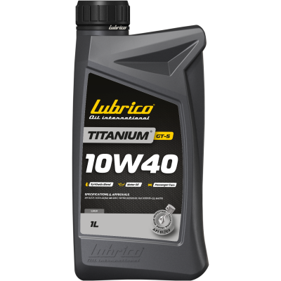 Олива моторна LUBRICO TITANIUM GT-5 10W40, 1л - API SL/CF, ACEA A3/B4, MB 229.1; VW 501.00/505.00