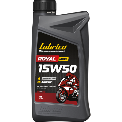 Олива моторна мотоциклетна синтетична LUBRICO ROYAL MOTO 15W50, 1л - API SN, JASO MA2