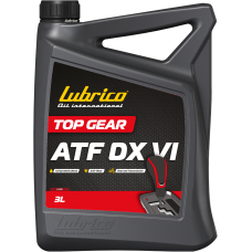 Олива трансмісійна LUBRICO TOP GEAR ATF DX VI, 3л -Dexron VI, MB236.41, Mercon LV, Jaso-1A,(червоне)