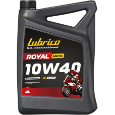 Олива моторна мотоциклетна синтетична LUBRICO ROYAL MOTO 10W40, 4л - API SN, JASO MA2