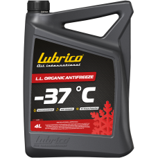 Антифриз LUBRICO LONG LIFE ORGANIC ANTIFREEZE, RED -37, 4л(4шт ящ.) - VW TL774D(G12)/TL774F(G12+)