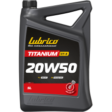 Олива моторна LUBRICO TITANIUM GT-3 20W50, 5л - API SJ/CF