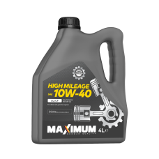 Олива моторна Maximum HIGH MILEAGE 10W40 SL/CF_ 4л (ACEA A3/B4; MB229.1; VW501.00/505.00)