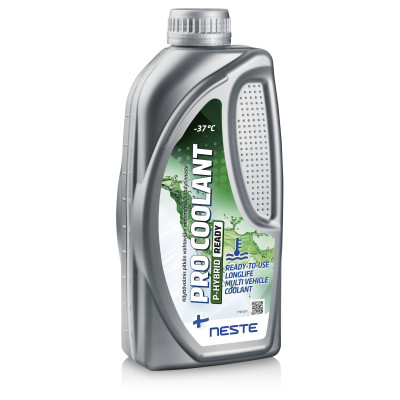 Готовий антифриз (синій) NESTE Pro Coolant P-Hybrid Ready_1л Nissan,Renault,Lexus,Toyota електромоб.
