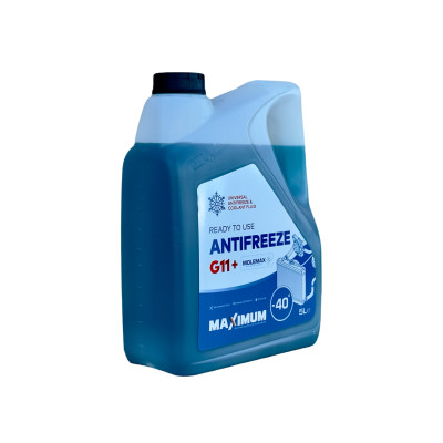 Антифриз MAXIMUM Antifreeze G11 -40 Blue_ 5л(VWTL774 F(G12),MB325.3, JohnDeere H24 B1, Man 248/324)