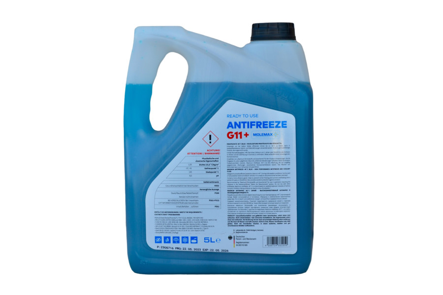 Антифриз MAXIMUM Antifreeze G11 -40 Blue_ 5л(VWTL774 F(G12),MB325.3, JohnDeere H24 B1, Man 248/324)