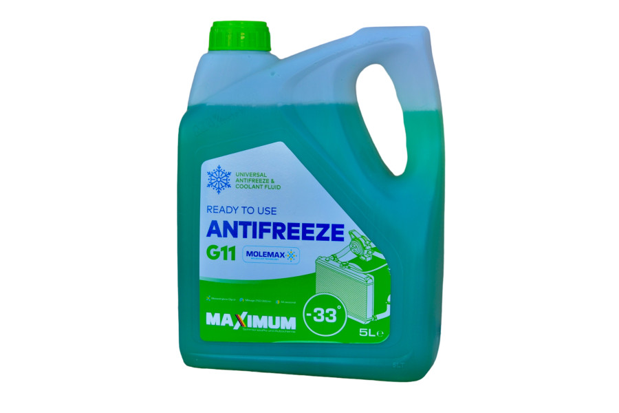 Антифриз MAXIMUM Antifreeze G11 -33°C Green_ 5л